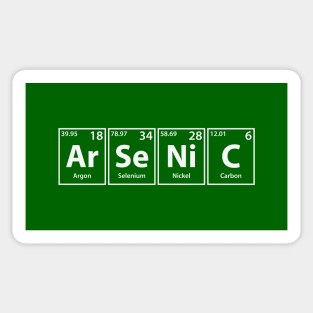 Arsenic (Ar-Se-Ni-C) Periodic Elements Spelling Sticker